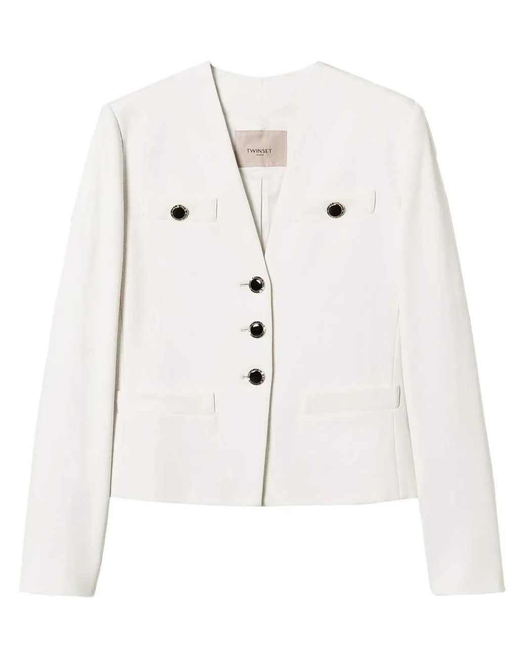 Twinset Natural Buttoned Blazer