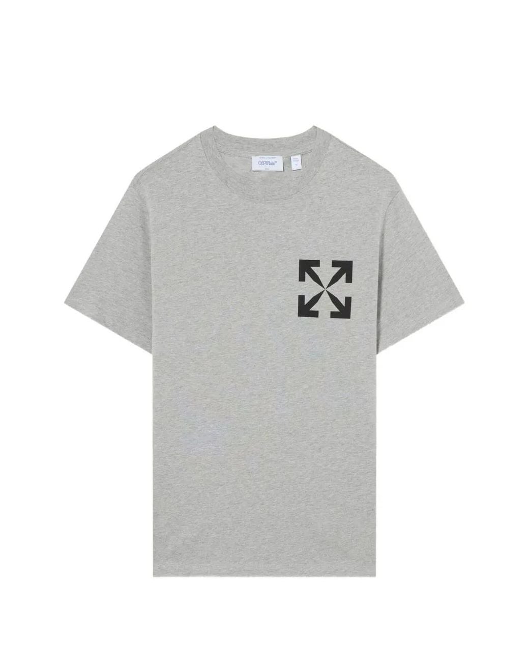 Off-White c/o Virgil Abloh Gray Single Arrow Slim T-Shirt for men
