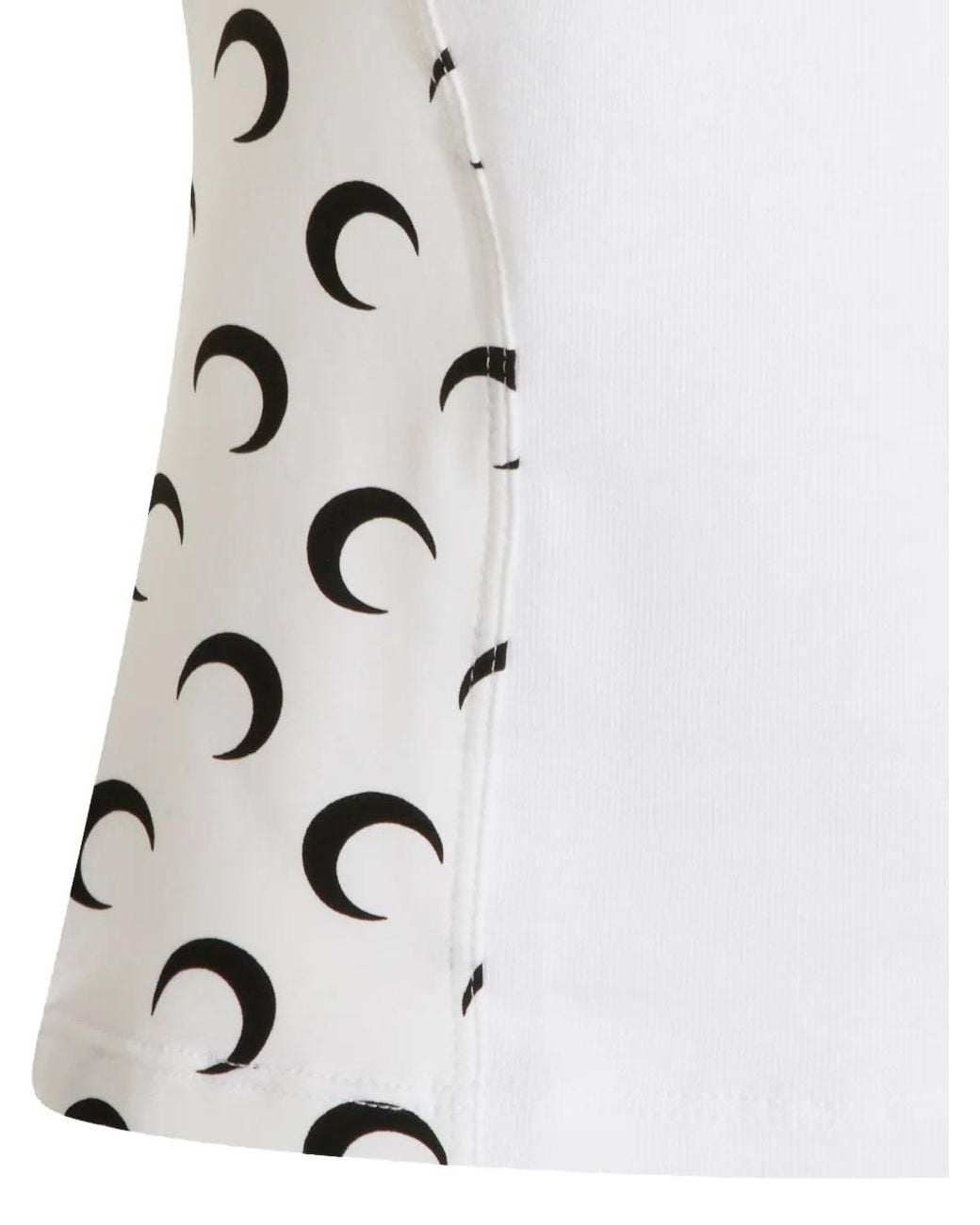 MARINE SERRE White Moon-print T-shirt