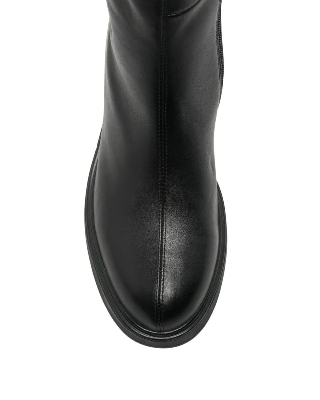 Linda Baumann Black Over-The-Knee Leather Boots