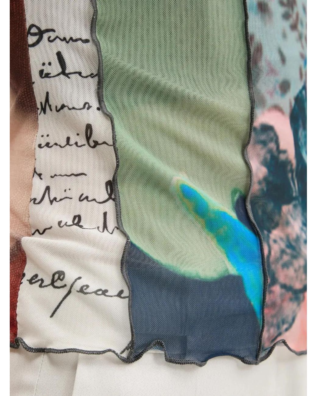Desigual Blue Abstact-Print Top