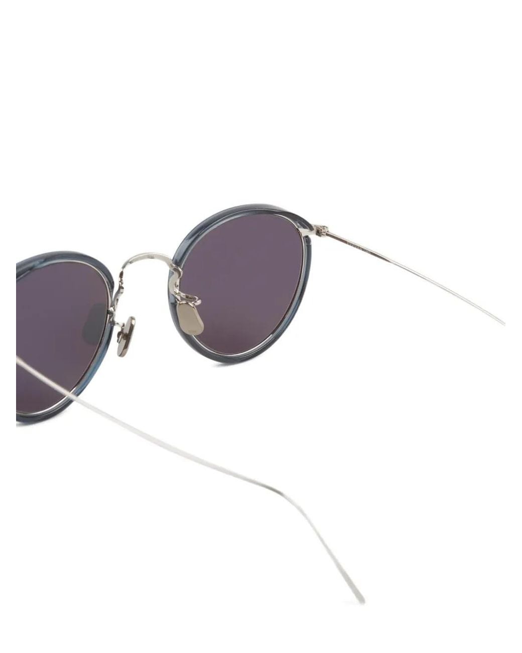 Eyevan 7285 Gray Lunettes De Soleil À Monture Ronde for men