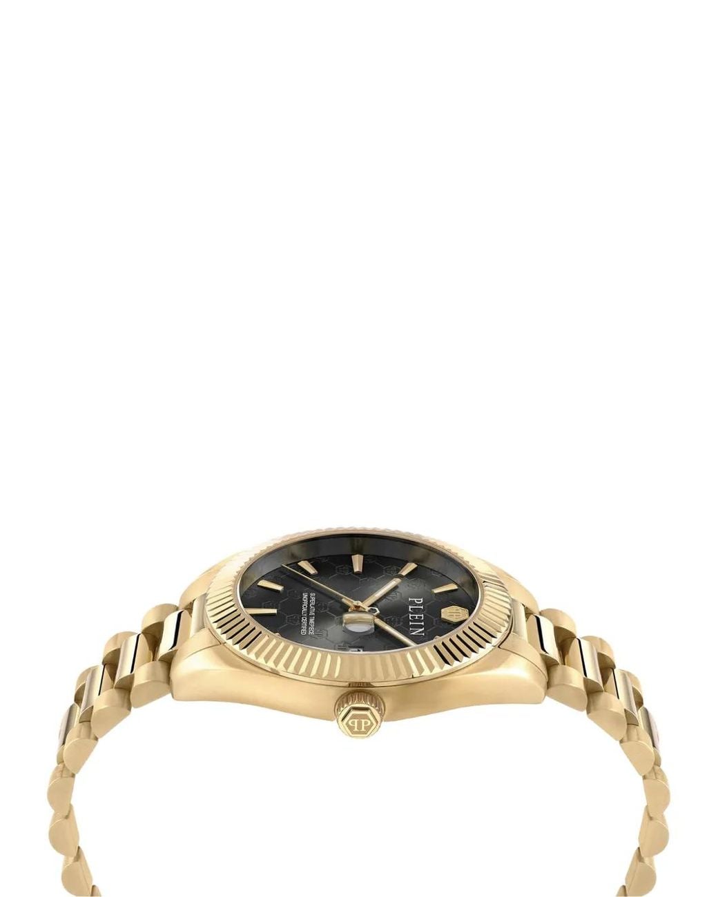 Philipp Plein Metallic Date Superlative 40Mm Watch for men