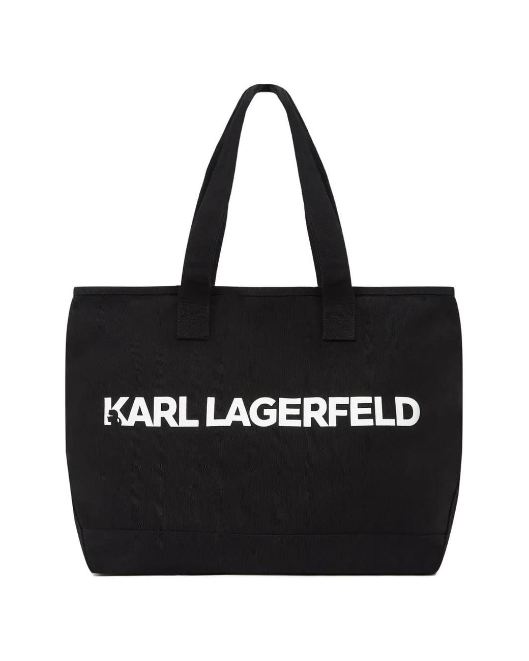 Karl Lagerfeld Black Logo Extra Large Tote Bag