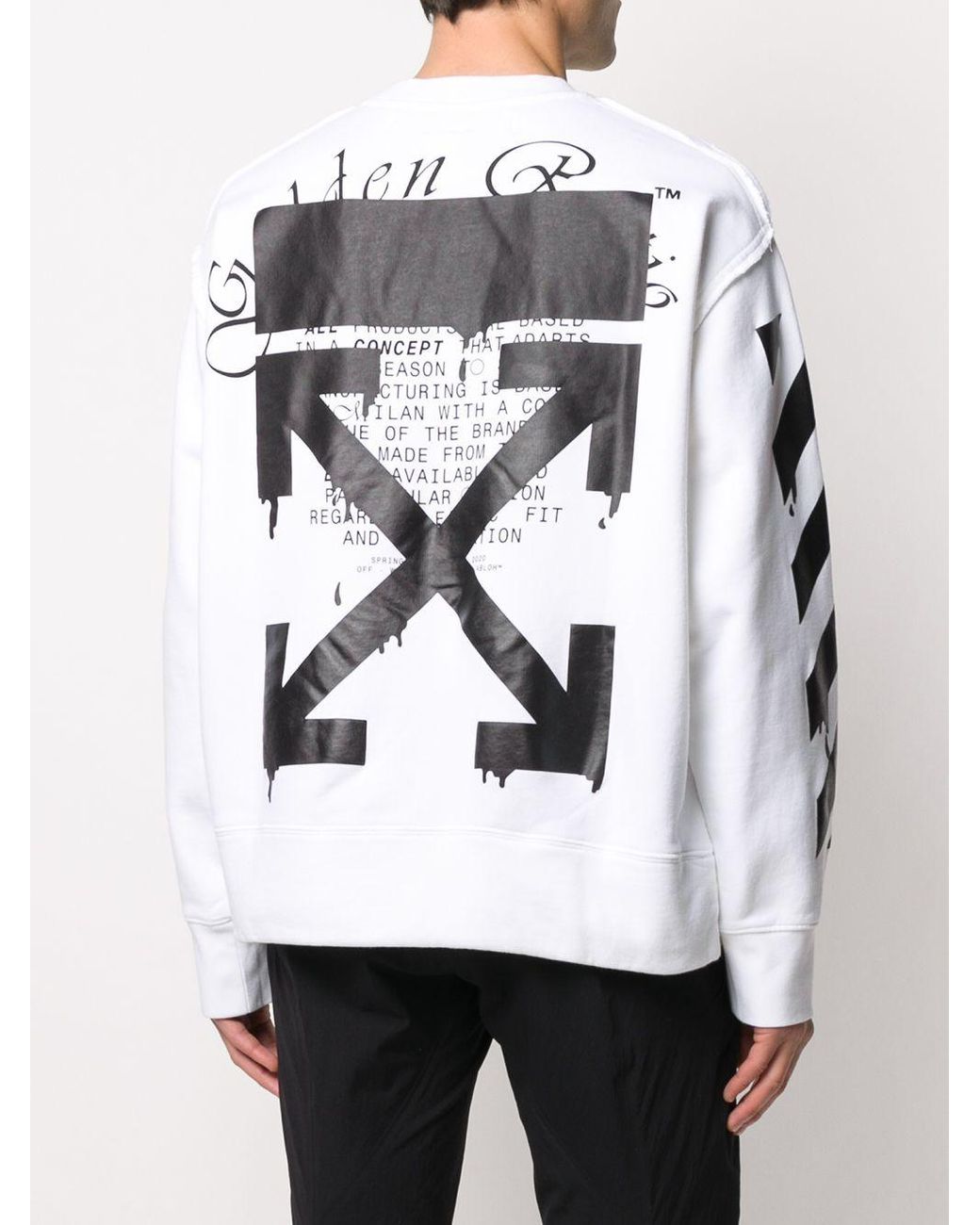 OFF-WHITE drippgng arrows ロンt クリアランス onbit.mx
