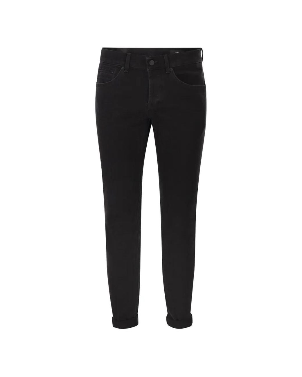Dondup Black George Five-Pocket Jeans for men