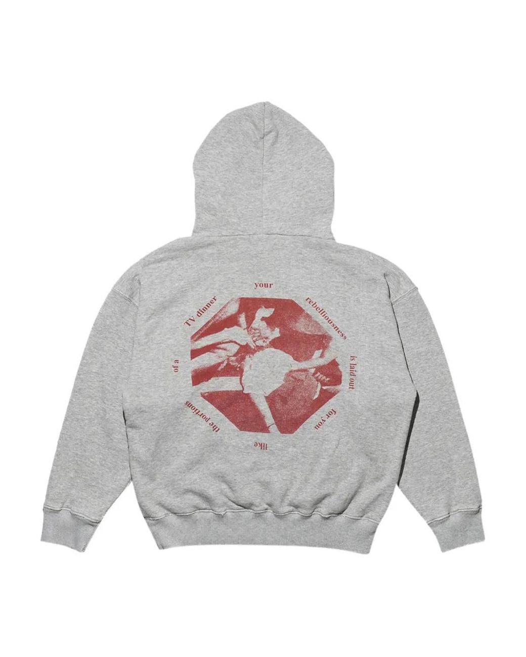 Enfants Riches Deprimes Gray Graphic-Print Hoodie for men