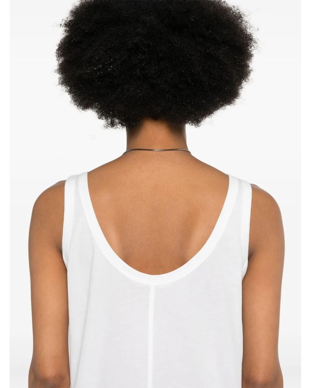 The Row White Aika Top In Cotton