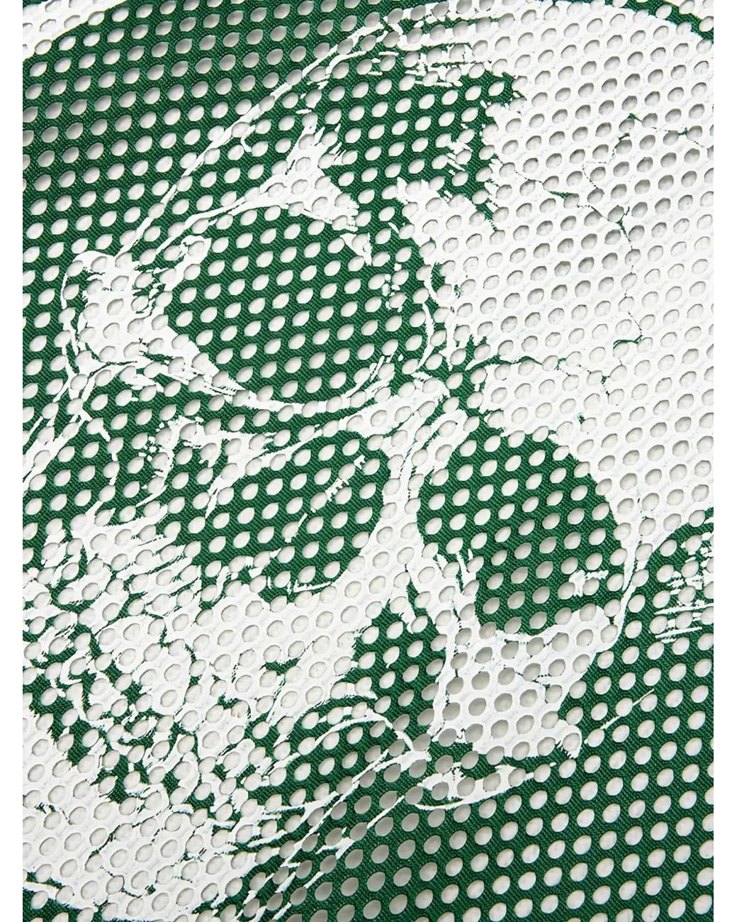 Godspeed Green Mesh Graphic-Print T-Shirt for men