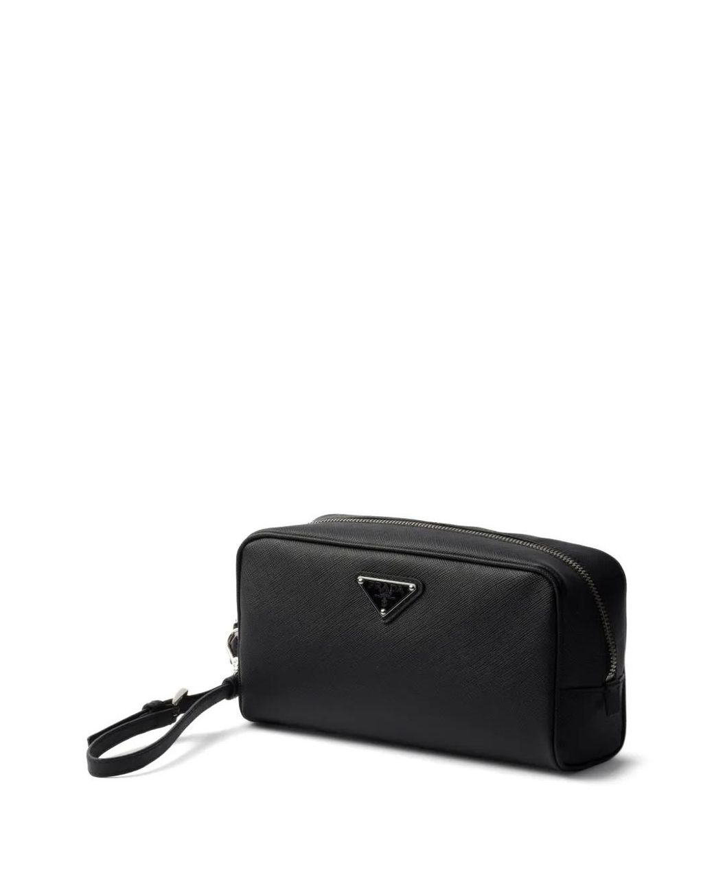 Prada Black Saffiano Leather Clutch Bag for men