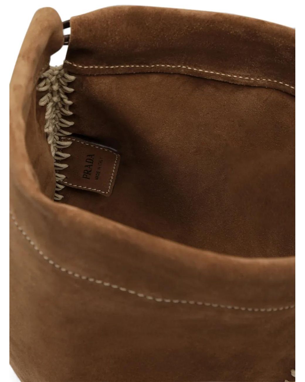 Borsa A Secchiello Wish di Prada in Brown