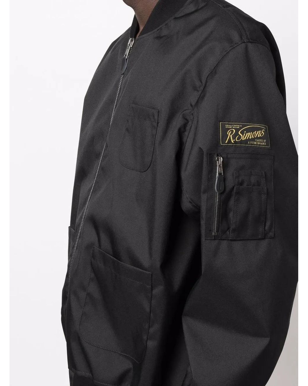 Chaqueta Bomber Echodomer Estampada Raf Simons de hombre de color Black