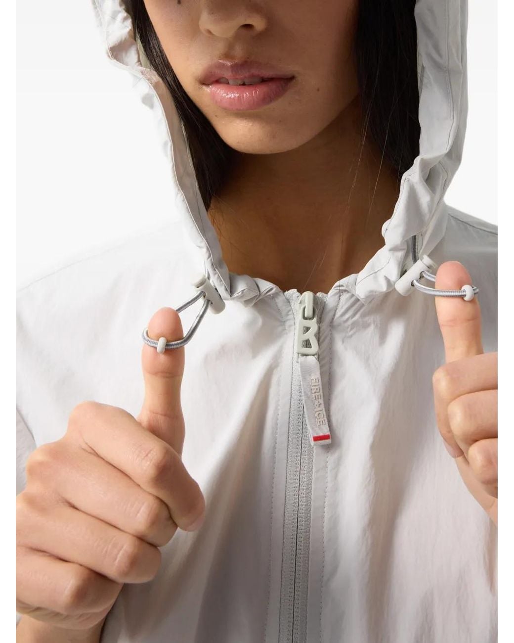 Bogner Fire + Ice Gray Ronny Hooded Mini Dress