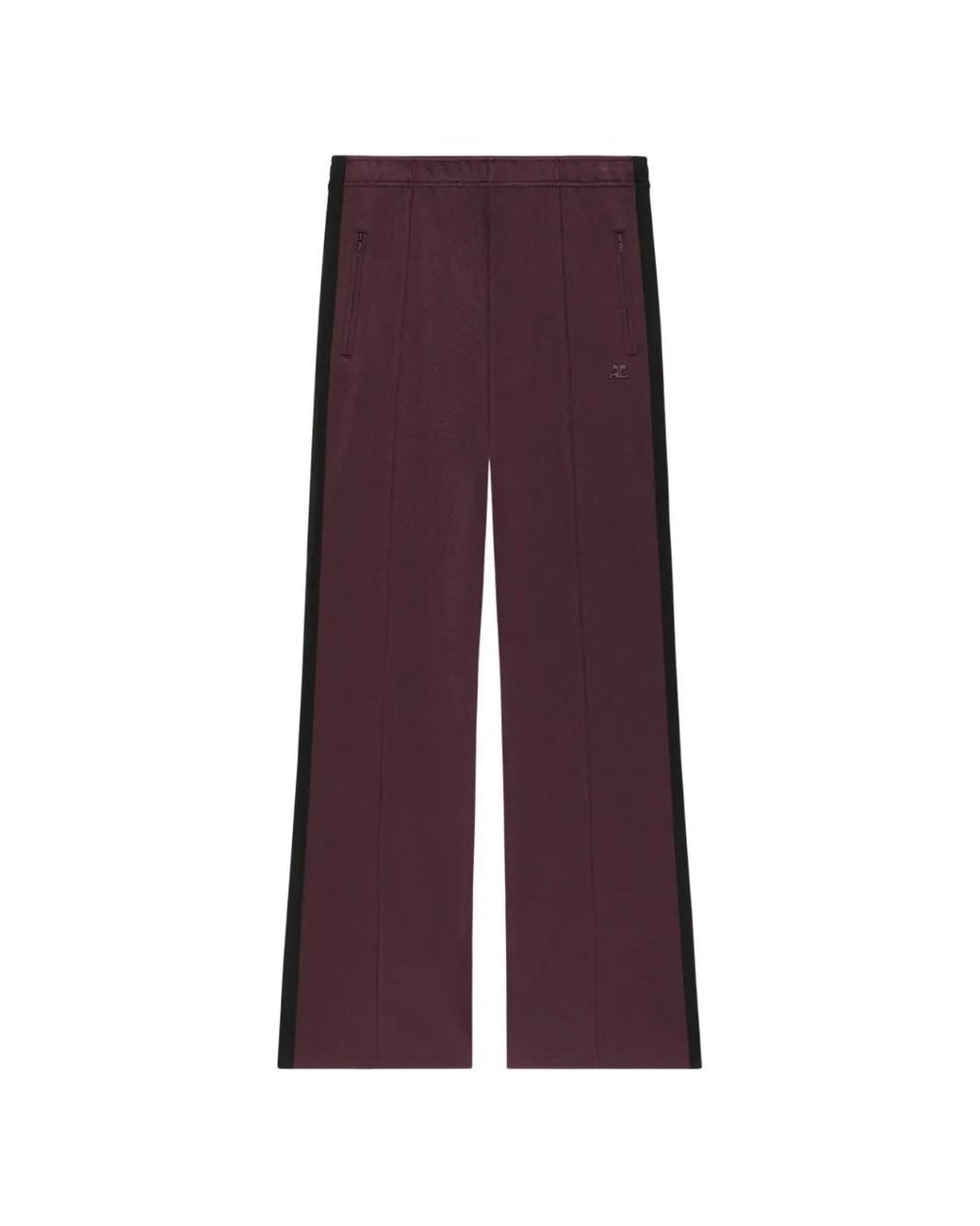 Courreges Purple Logo-Embroidered Side-Stripe Track Pants for men