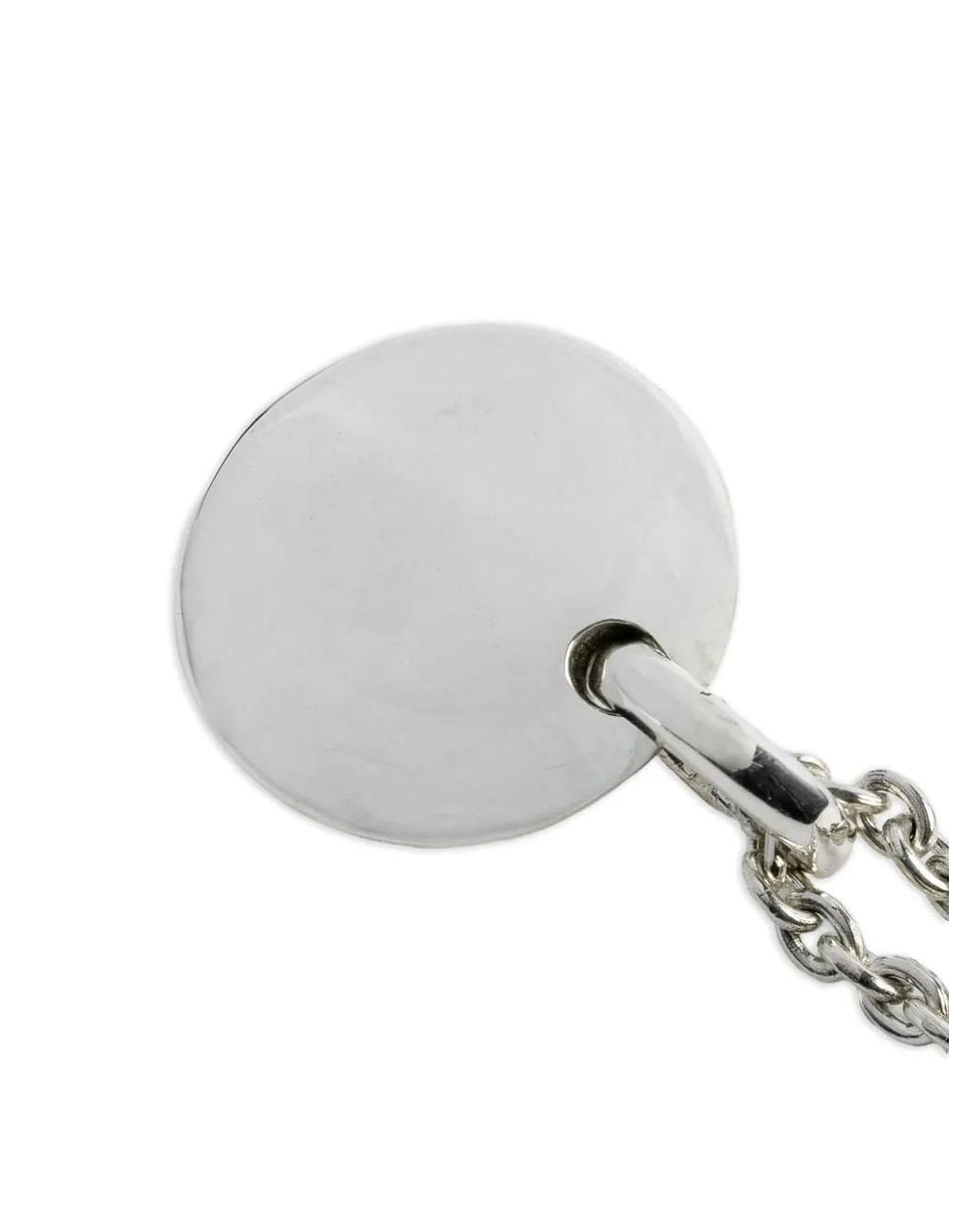 Parts Of 4 White Disk Diamond Necklace