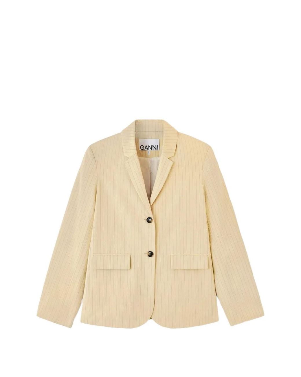Ganni Natural Suiting Blazer