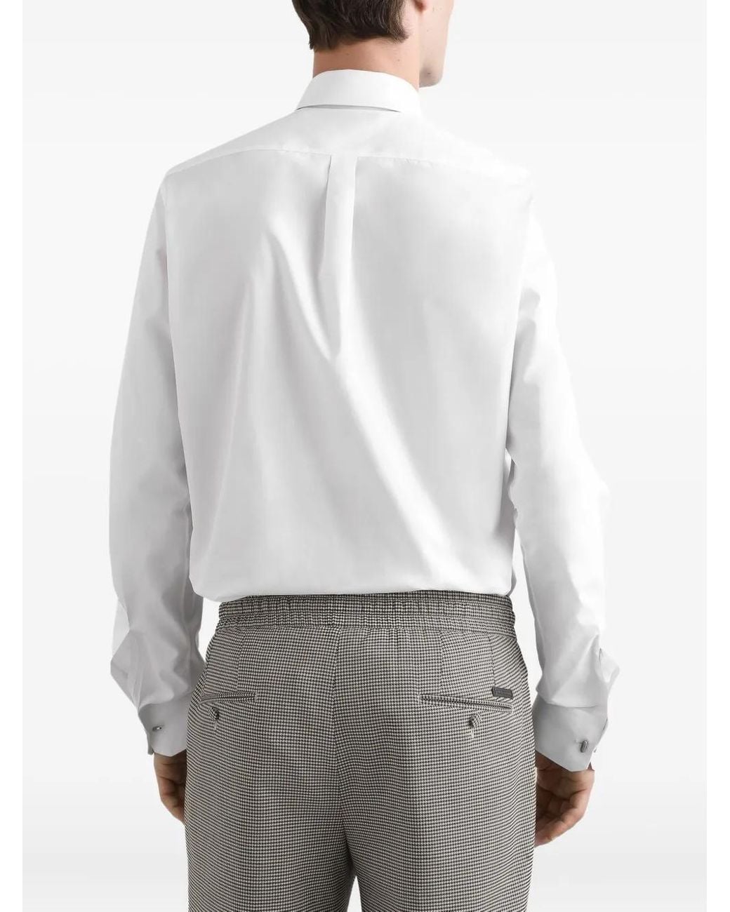 Dolce & Gabbana White Martini Poplin Shirt for men