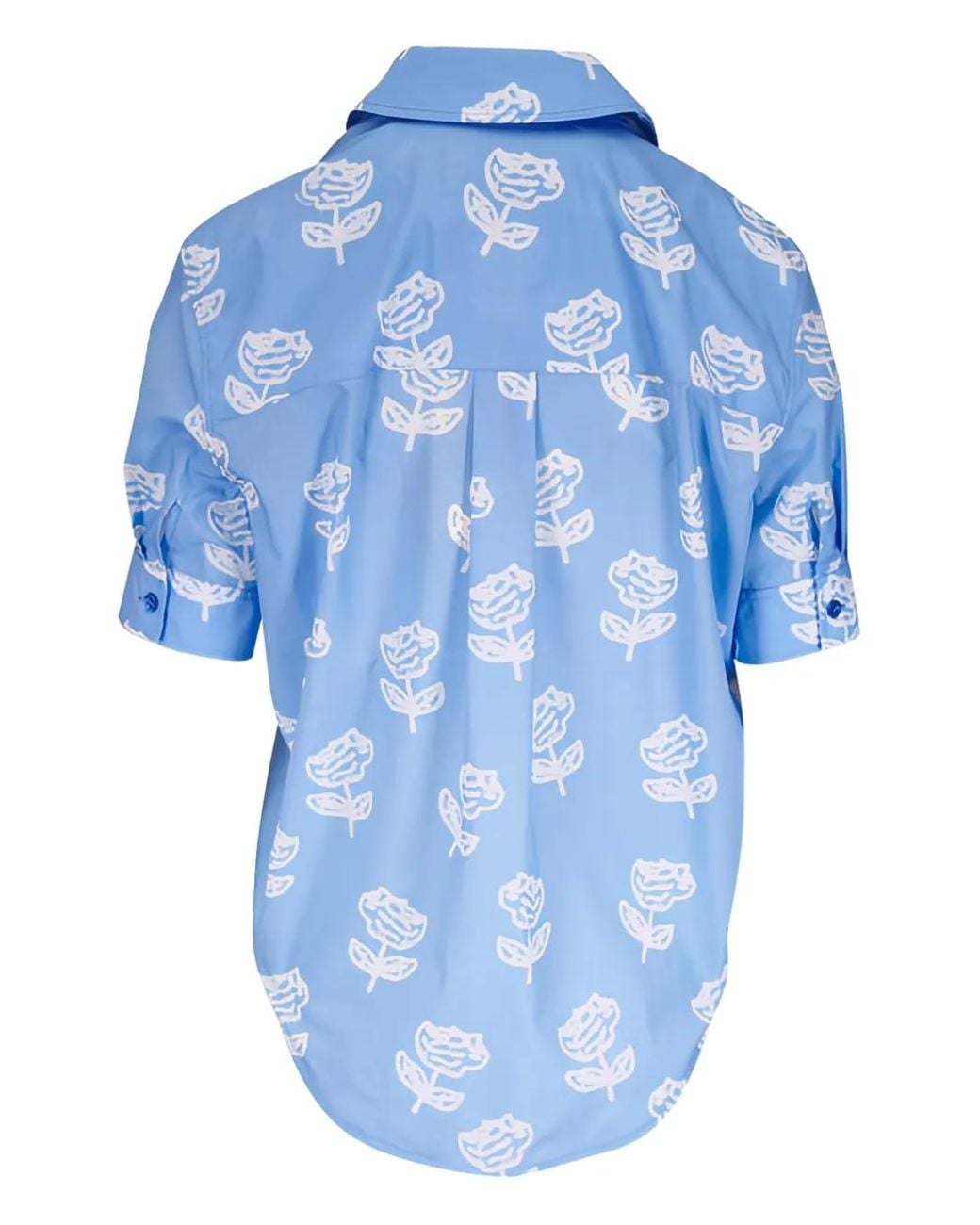 Marni Blue Sprayed Rose Shirt
