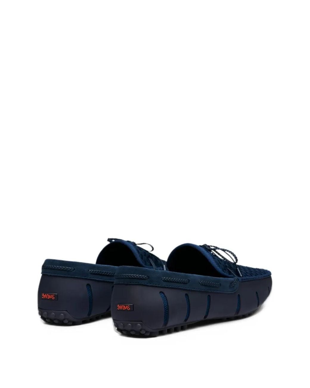 Swims Blue Braided Woven Loafers for men