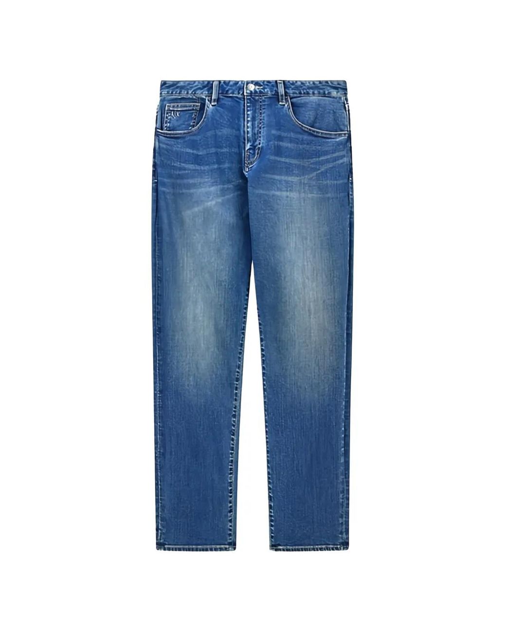 ARMANI EXCHANGE Blue Slim-Fit Jeans With Five Pockets for men