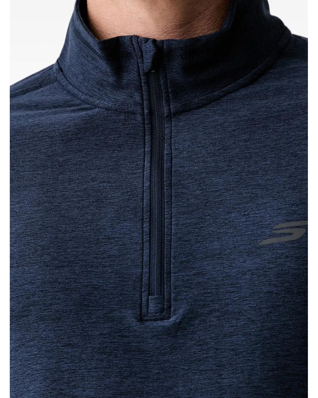 Skechers Blue Sweat Go Dri À Col Zippé for men