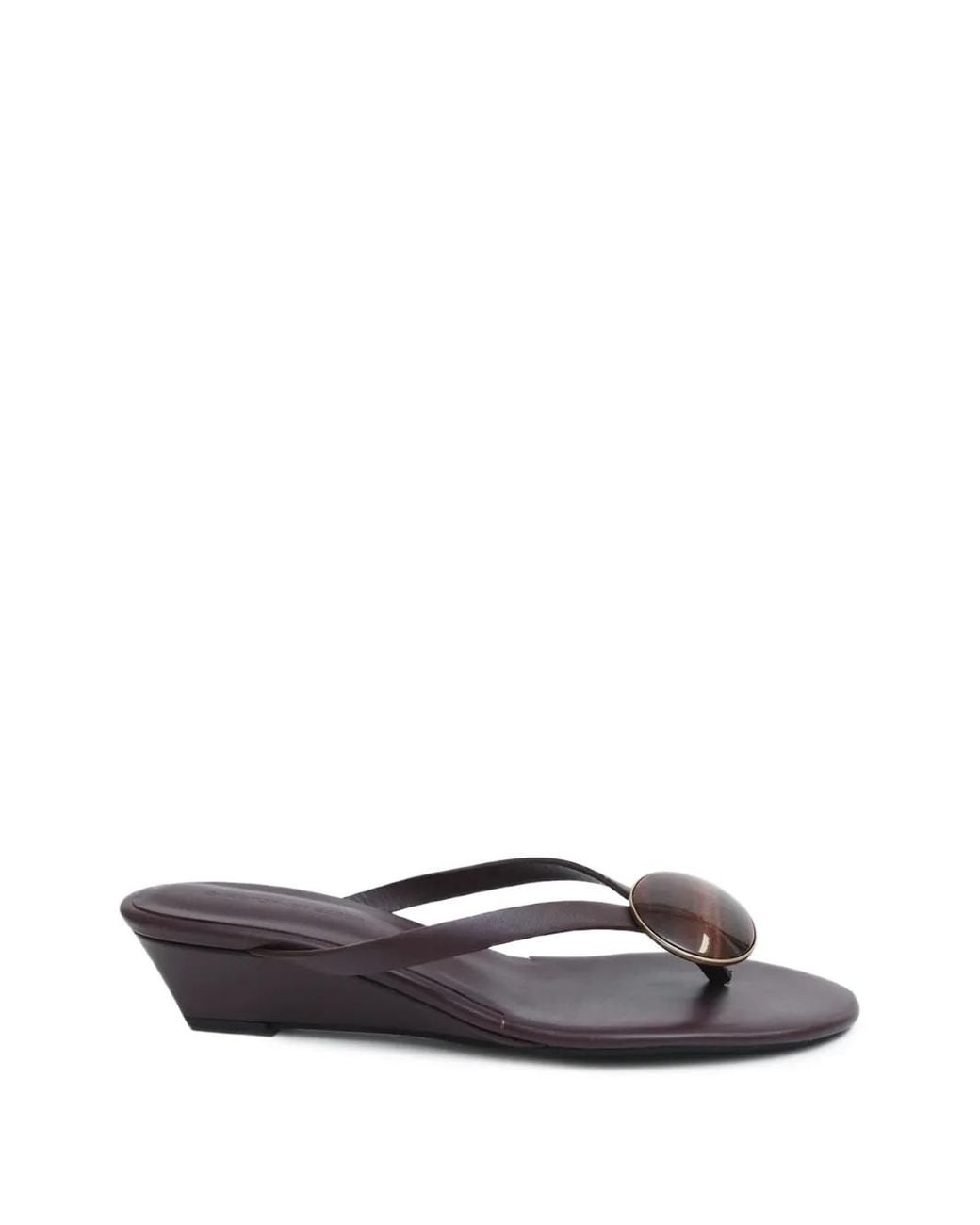 Christopher Esber White Aura Quartz Wedge Sandals