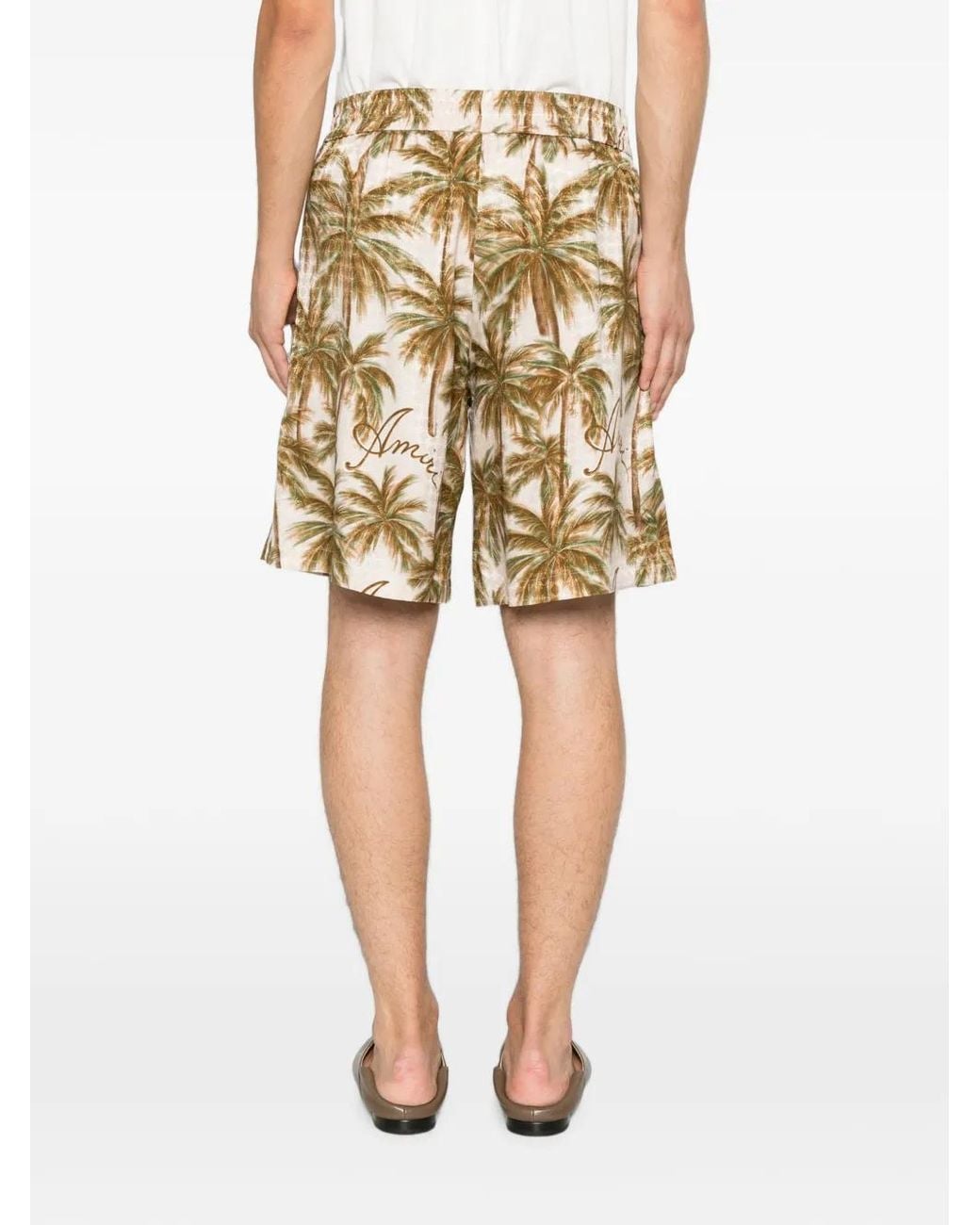 Amiri White Logo-Print Shorts for men