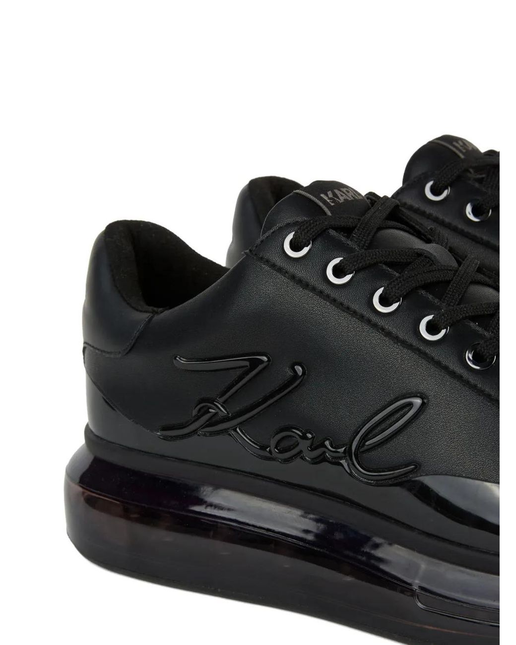 Karl Lagerfeld Black Kapri K/Kushion Signia Shine Sneakers for men