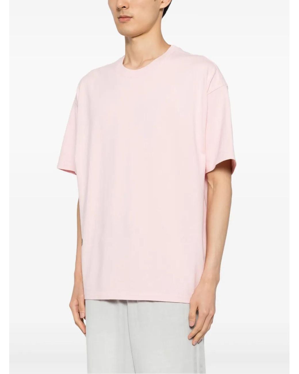 FIVE CM Pink Heart-Patch Cotton T-Shirt for men