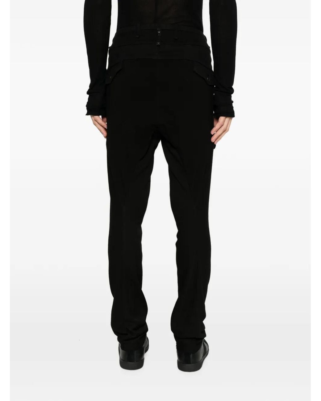 Masnada Black Cargo Pants for men