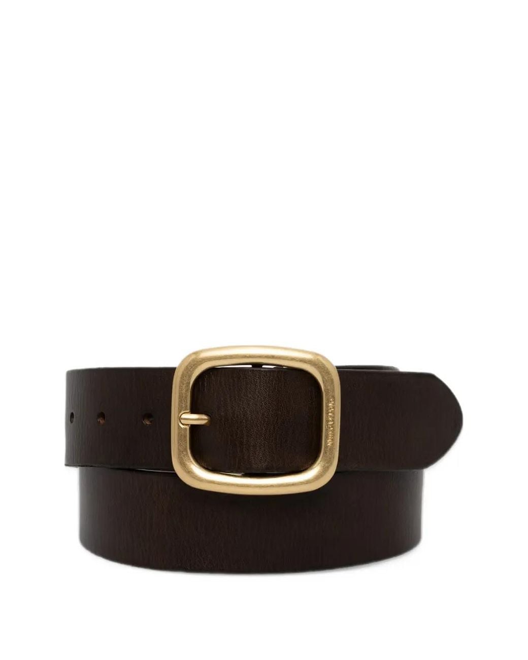 Marc O' Polo Black Adele Leather Buckle-Fastening Belt