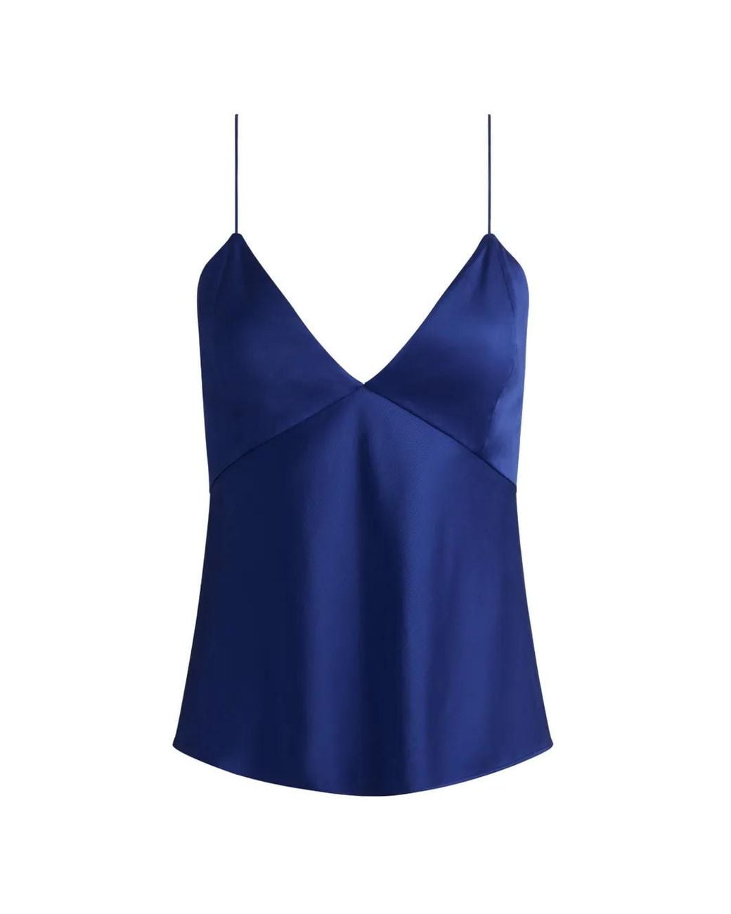 Alice + Olivia Blue Milta V-Neck Camisole