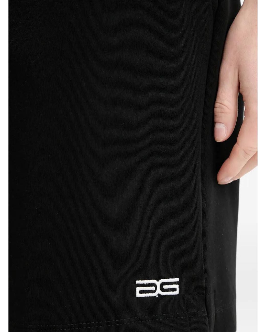 Gestuz Black Gzimina Drawstring Logo Track Shorts