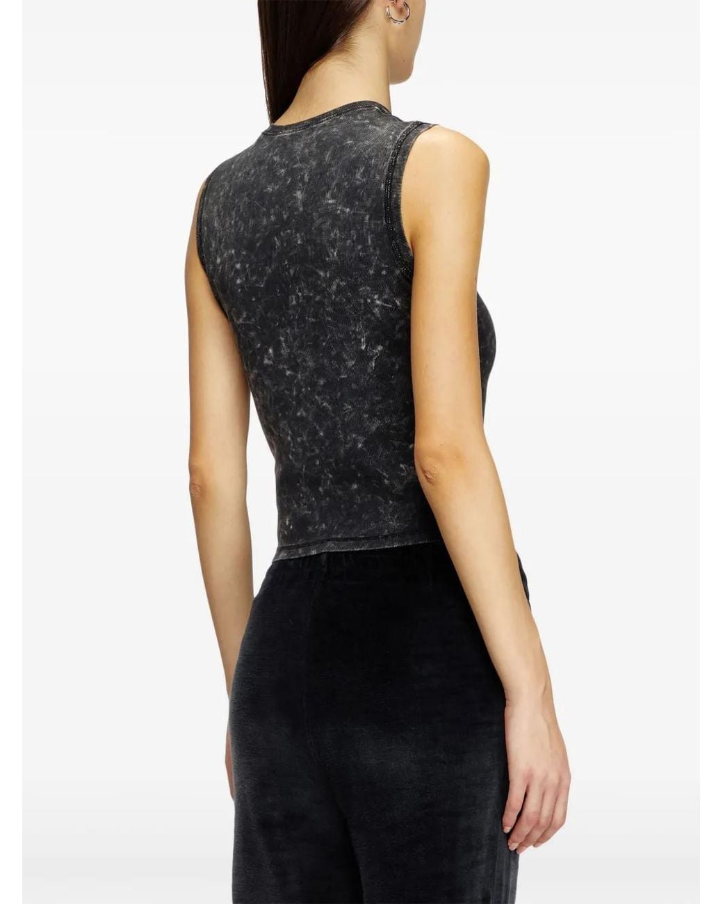 DIESEL Black T-Arted Tank Top