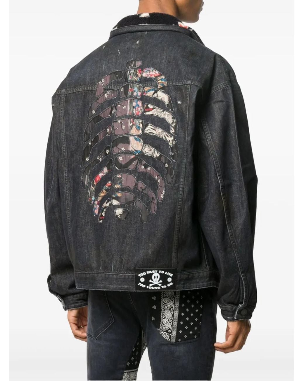 Alchemist Klassische Jeansjacke in Black für Herren