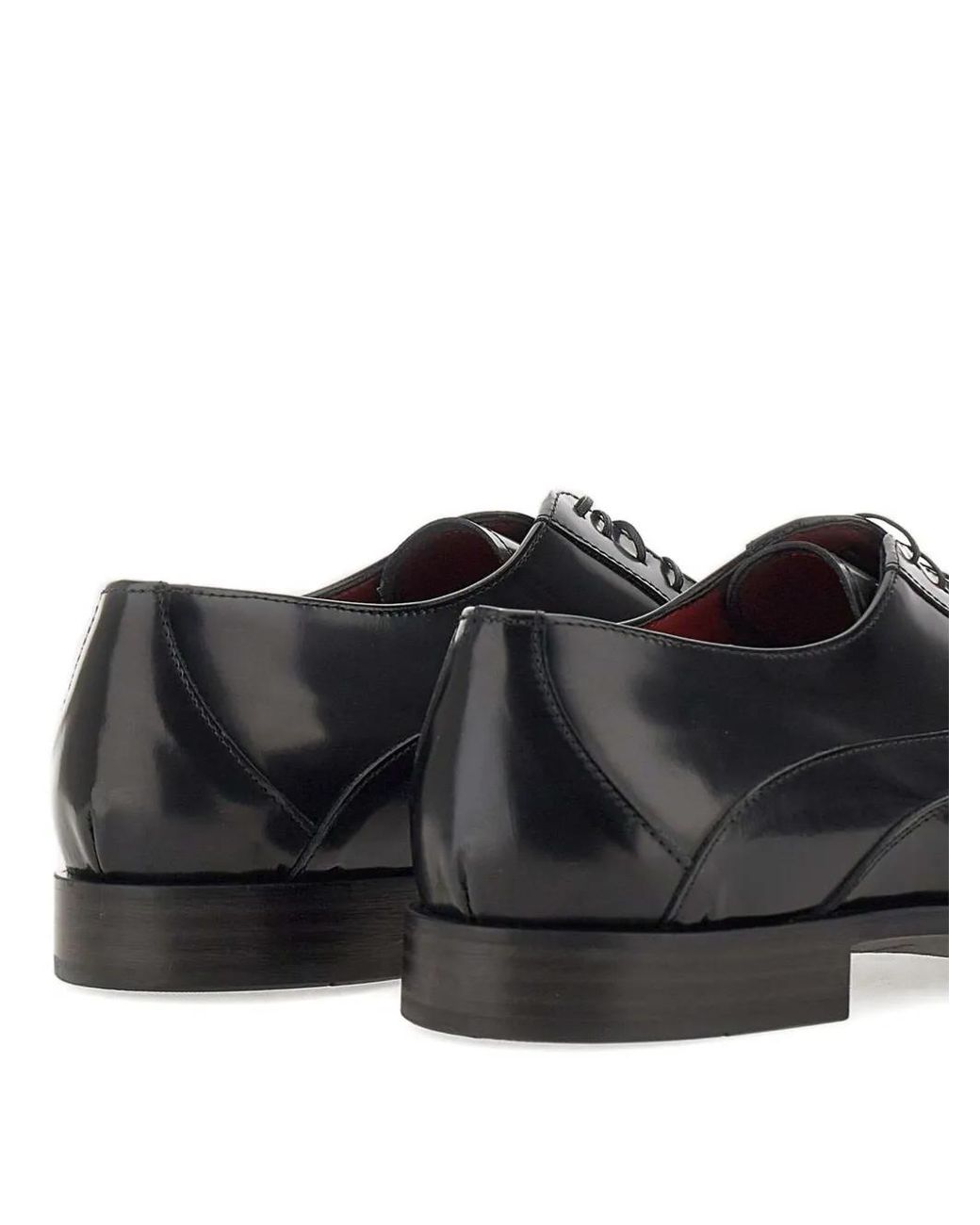 Duca Degli Abruzzi Black Arsenal Leather Derby Shoes for men