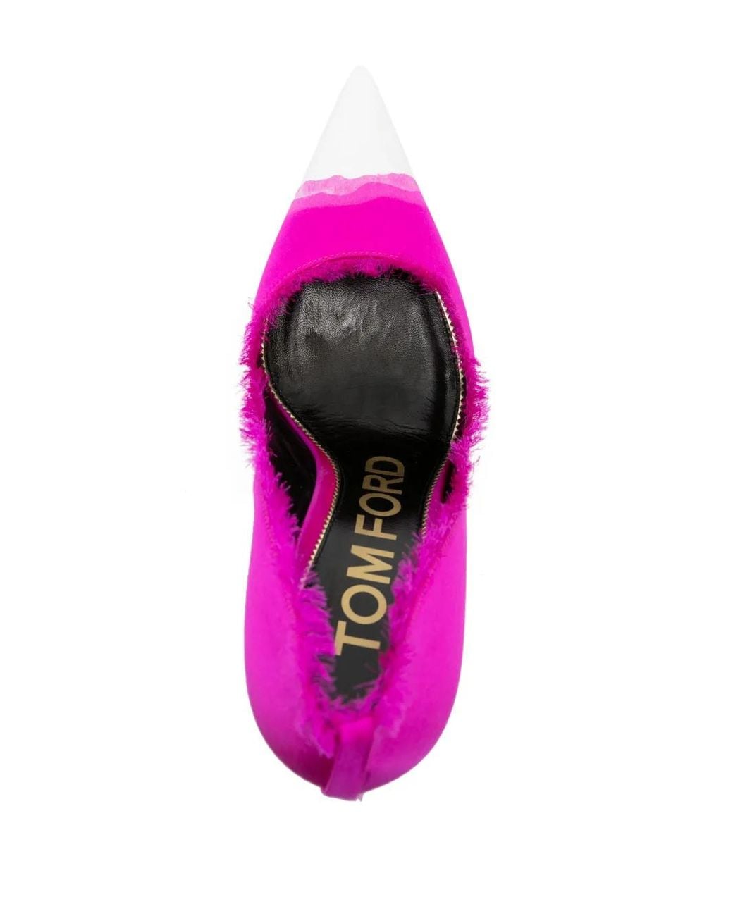 Tom Ford Pink Painted Satin Pumps