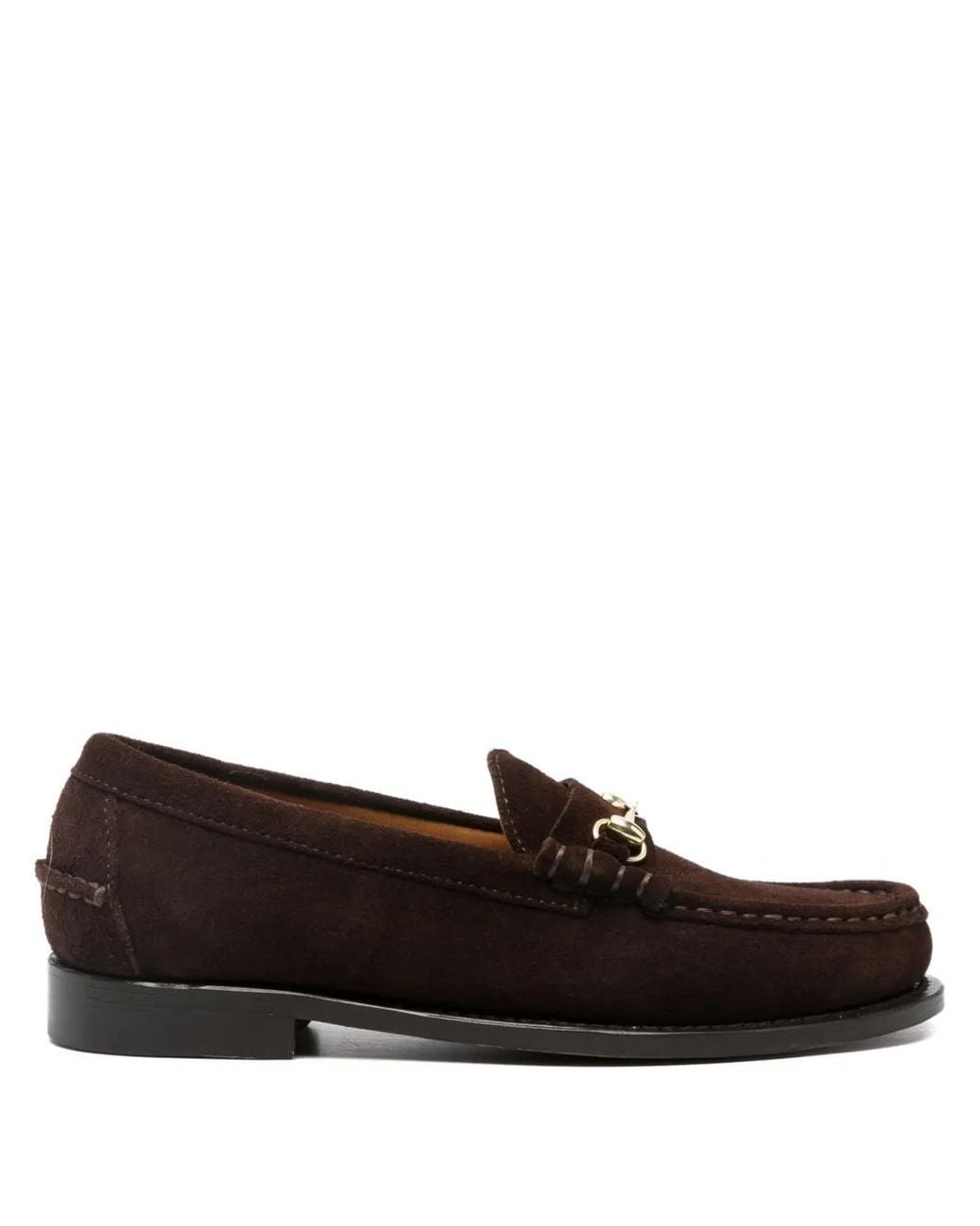 Sebago Brown Horsebit-Detail Loafers
