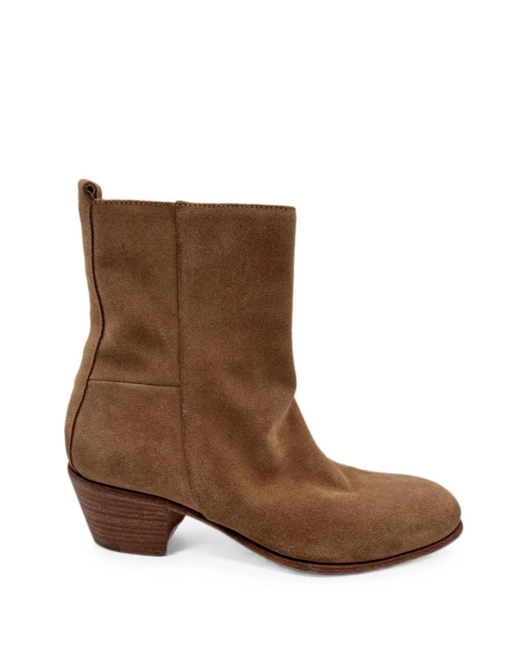 Elia Maurizi Brown Suede Ankle Boots