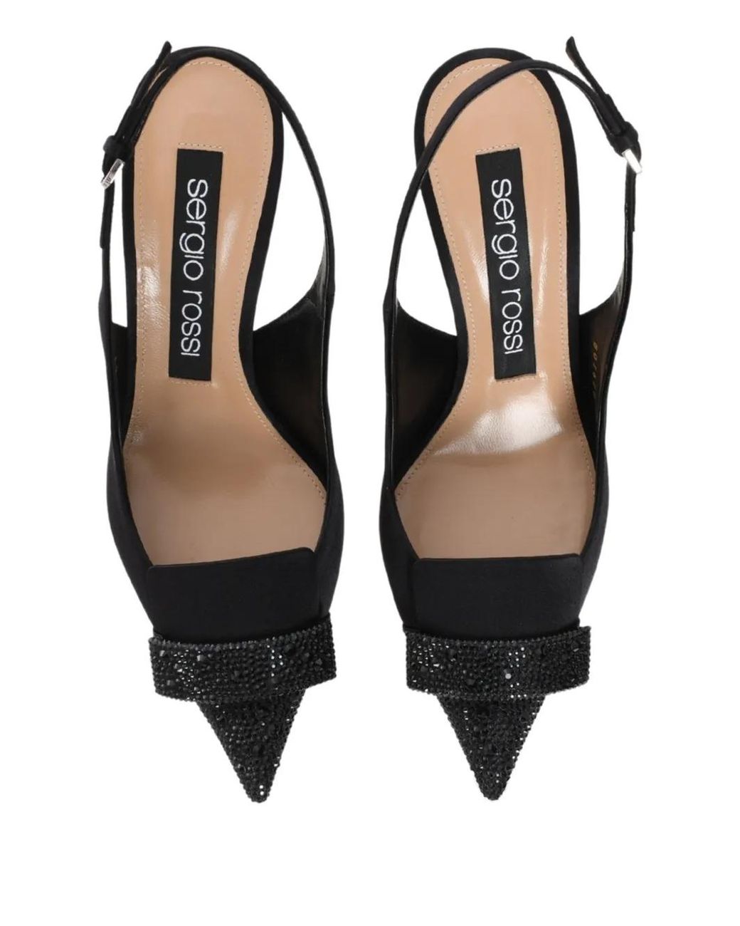 Sergio Rossi Black Slingback-Pumps
