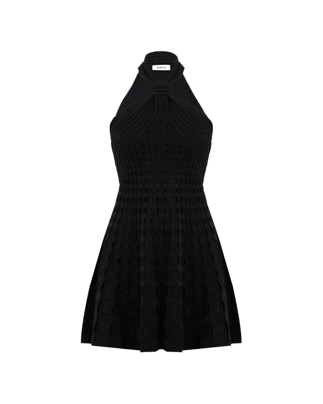 Jonathan Simkhai Eyelet-Knit Mini Dress in Black | Lyst