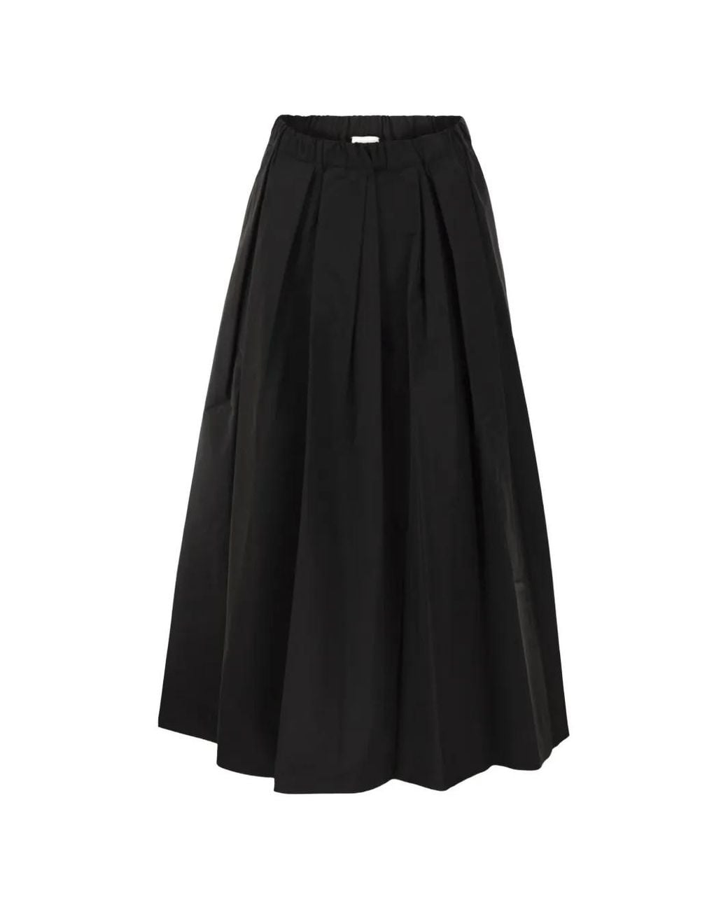Weekend by Maxmara Black Pleated Midi Skirt
