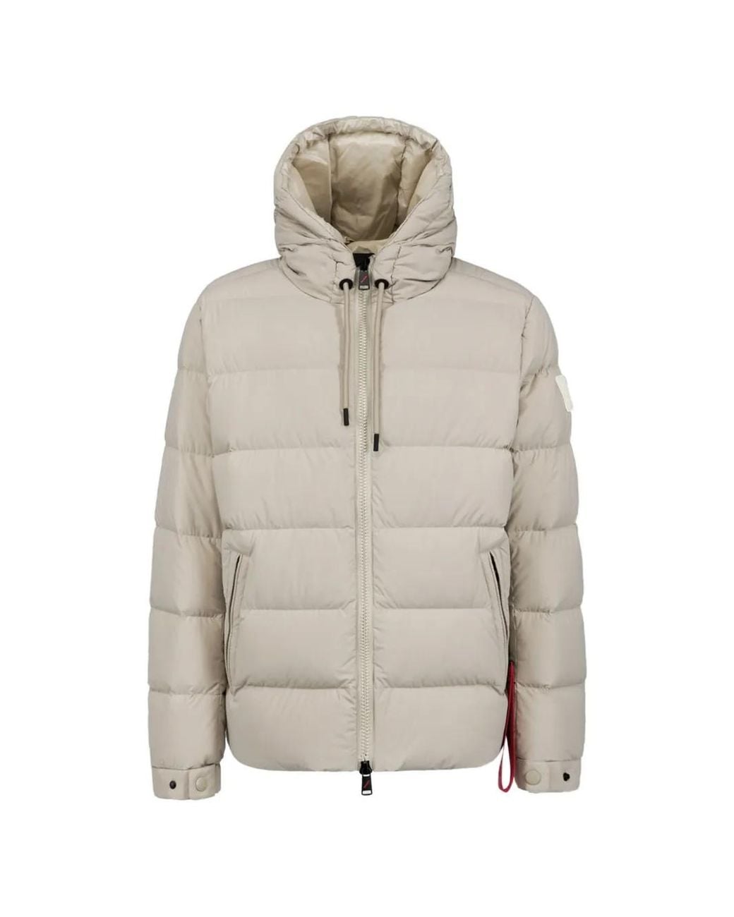 AFTER LABEL White Hooded Puffer Jacket for men
