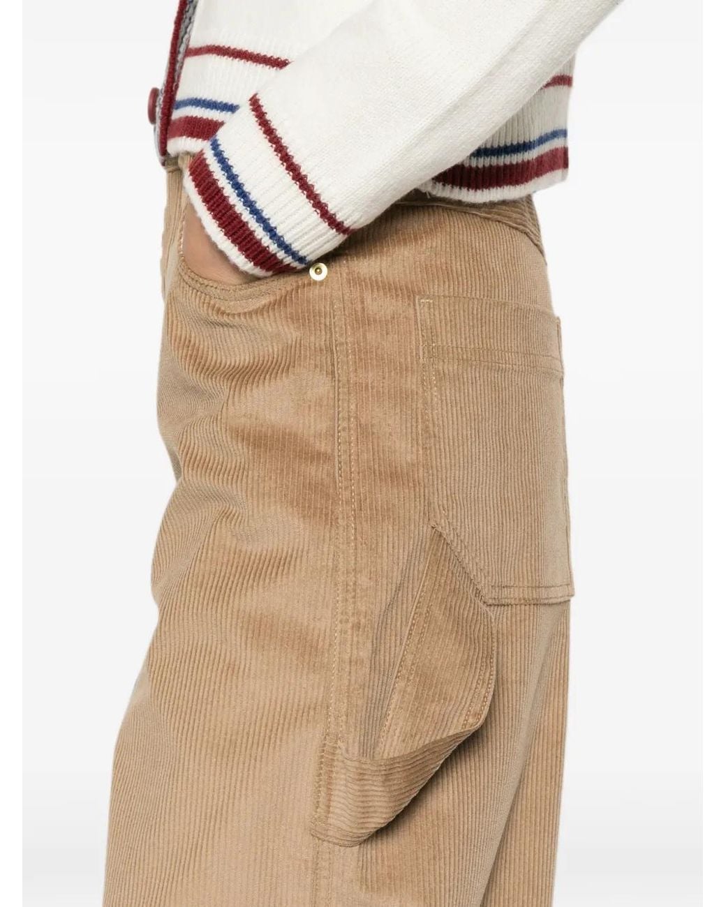 DARKPARK White Corduroy Trousers