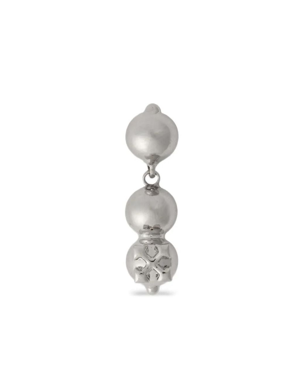 Off-White c/o Virgil Abloh White Arrow Ballchain Earring for men