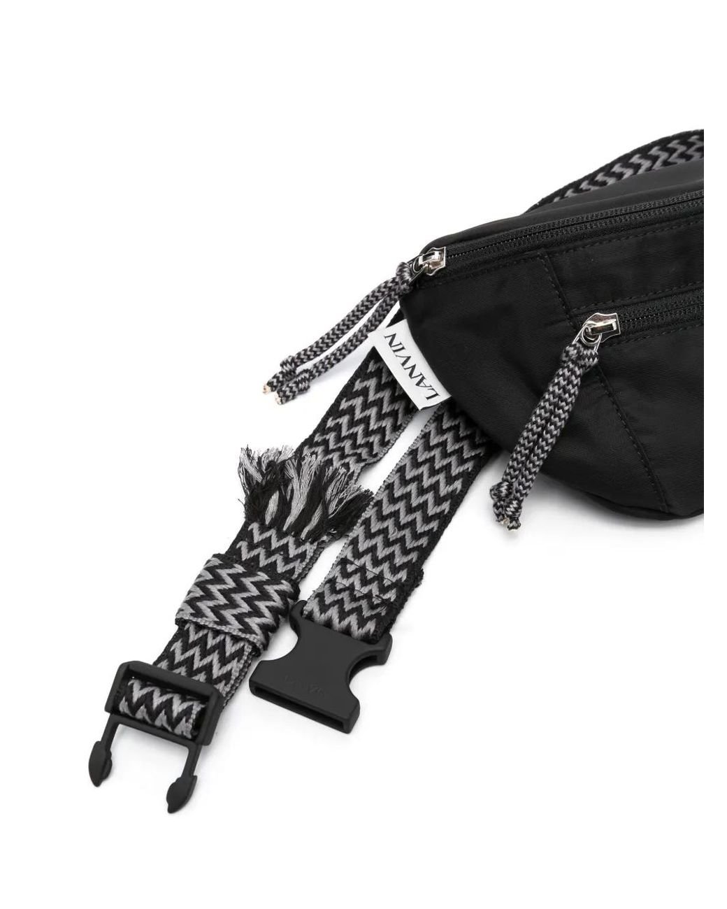 Lanvin Black Small Curb Bum Bag for men