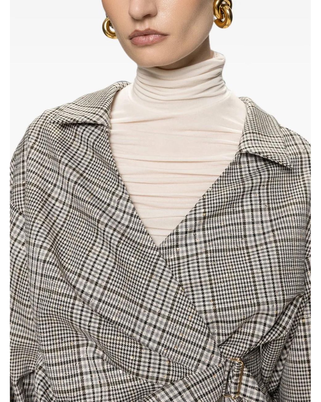 Nissa Gray Chemise À Carreaux