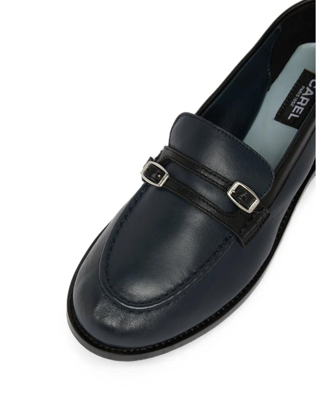 CAREL PARIS Blue Mocassins Gina À Boucle