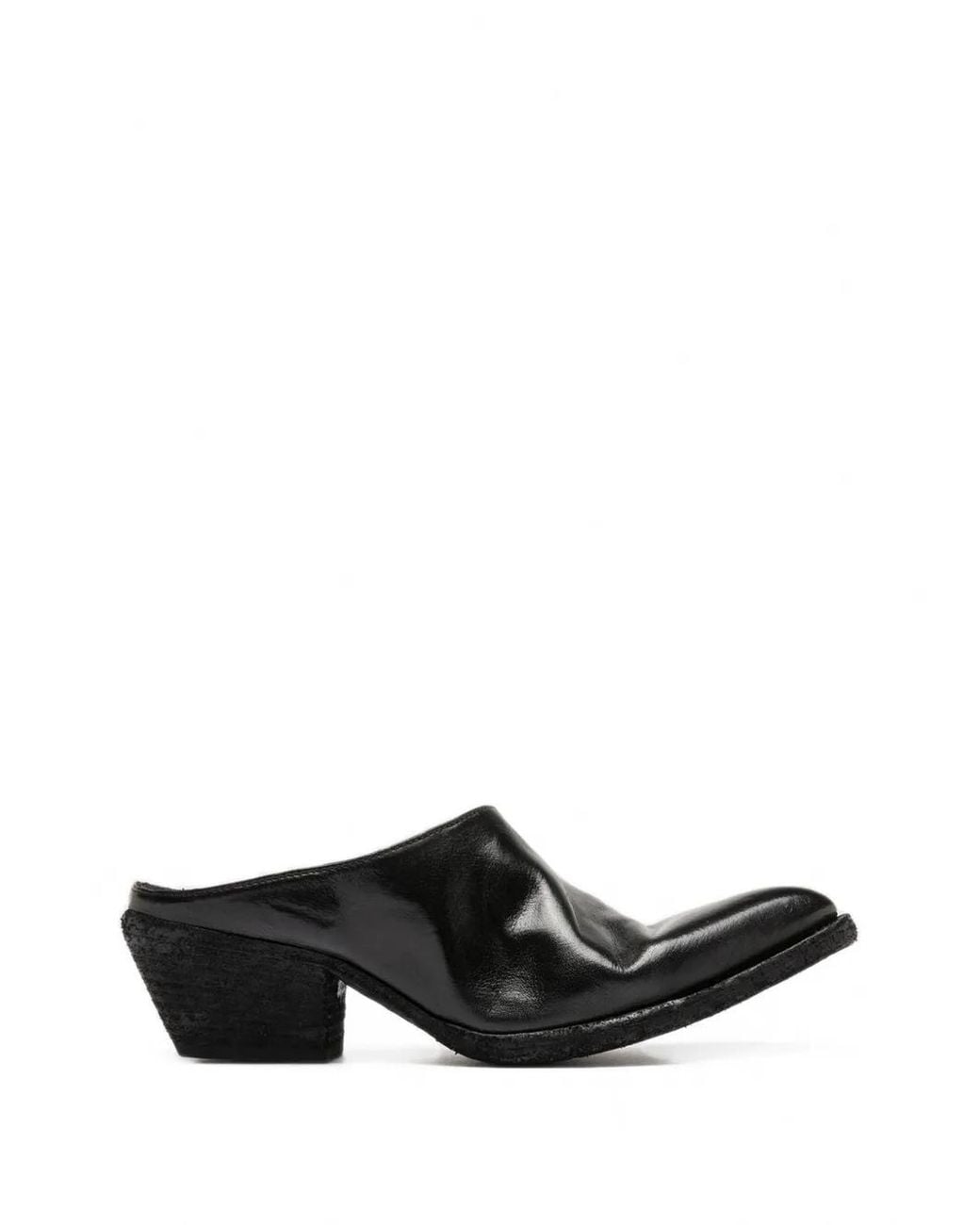 Officine Creative Black Wanda Pointed-Toe Mules