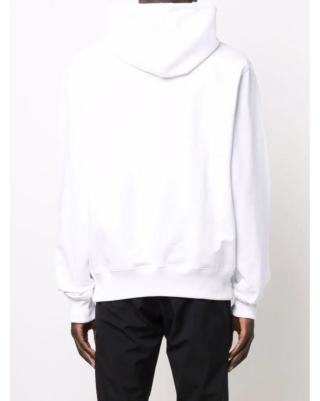 Helmut Lang White Core Logo Popover Hoody for men
